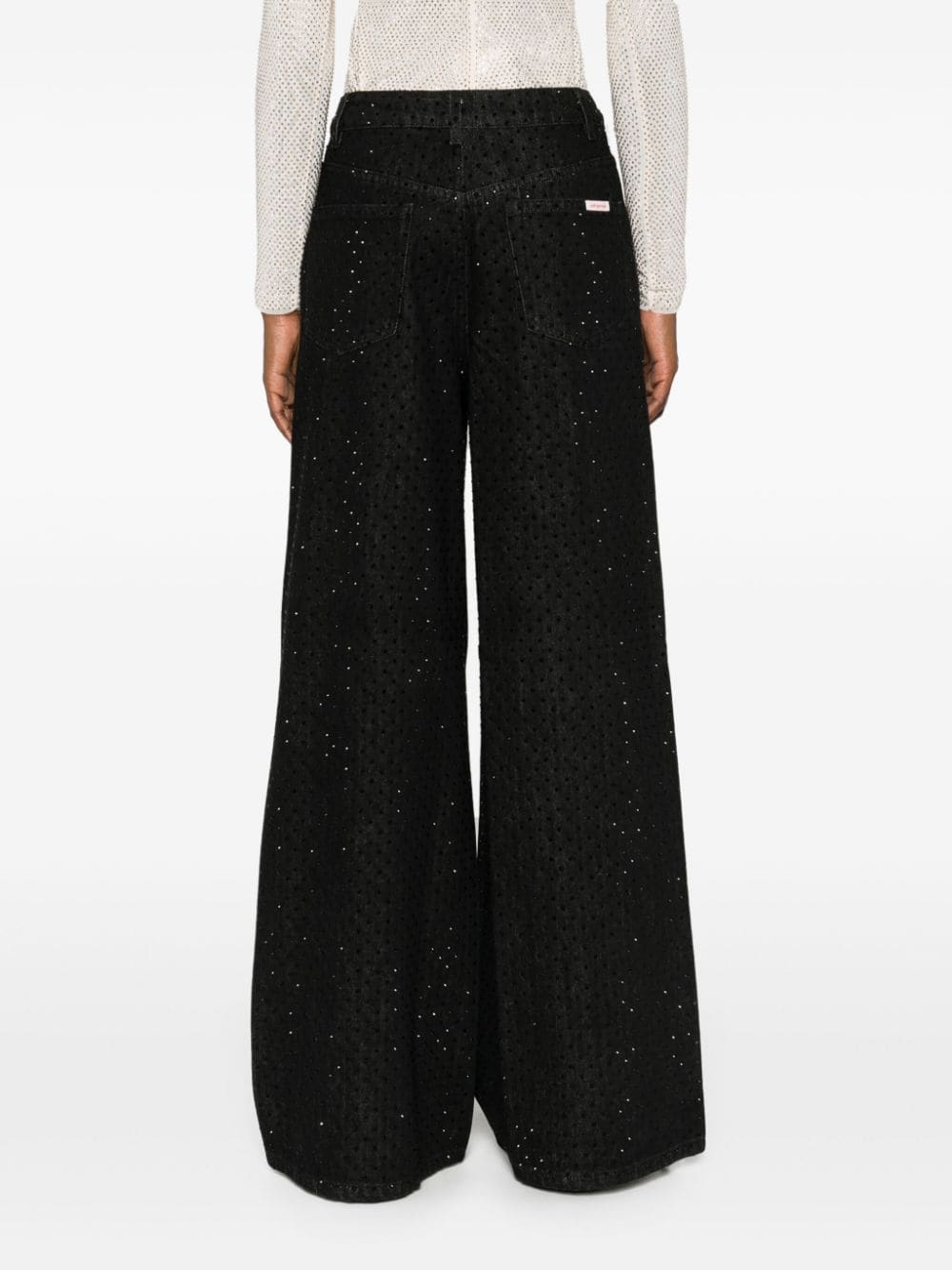 BLACK RHINESTONE JEANS