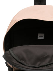 BOSS Kidswear logo-print canvas backpack