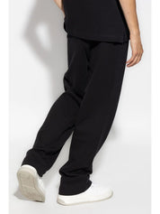 CLASSIC LOGO EMB SWEATPANTS BLACK OFF WH