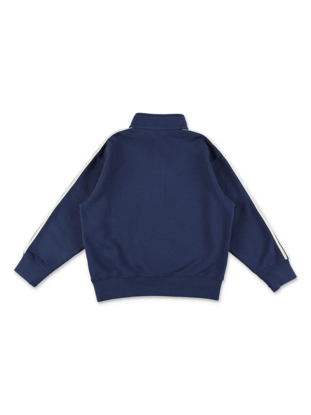 PA TRACK HALF ZIP CREW NIGHT BLUE OFF WH