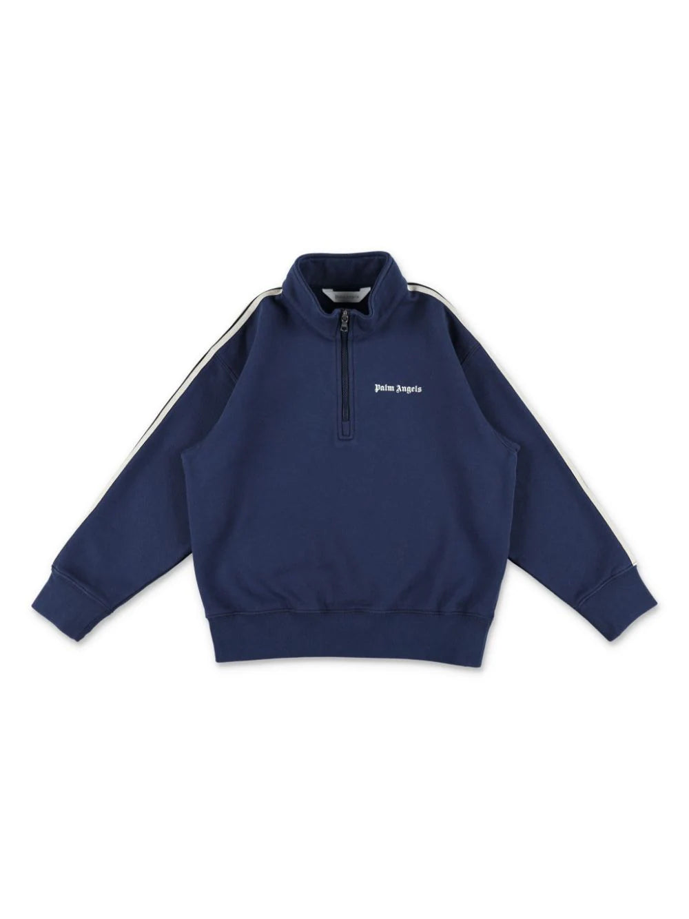 PA TRACK HALF ZIP CREW NIGHT BLUE OFF WH