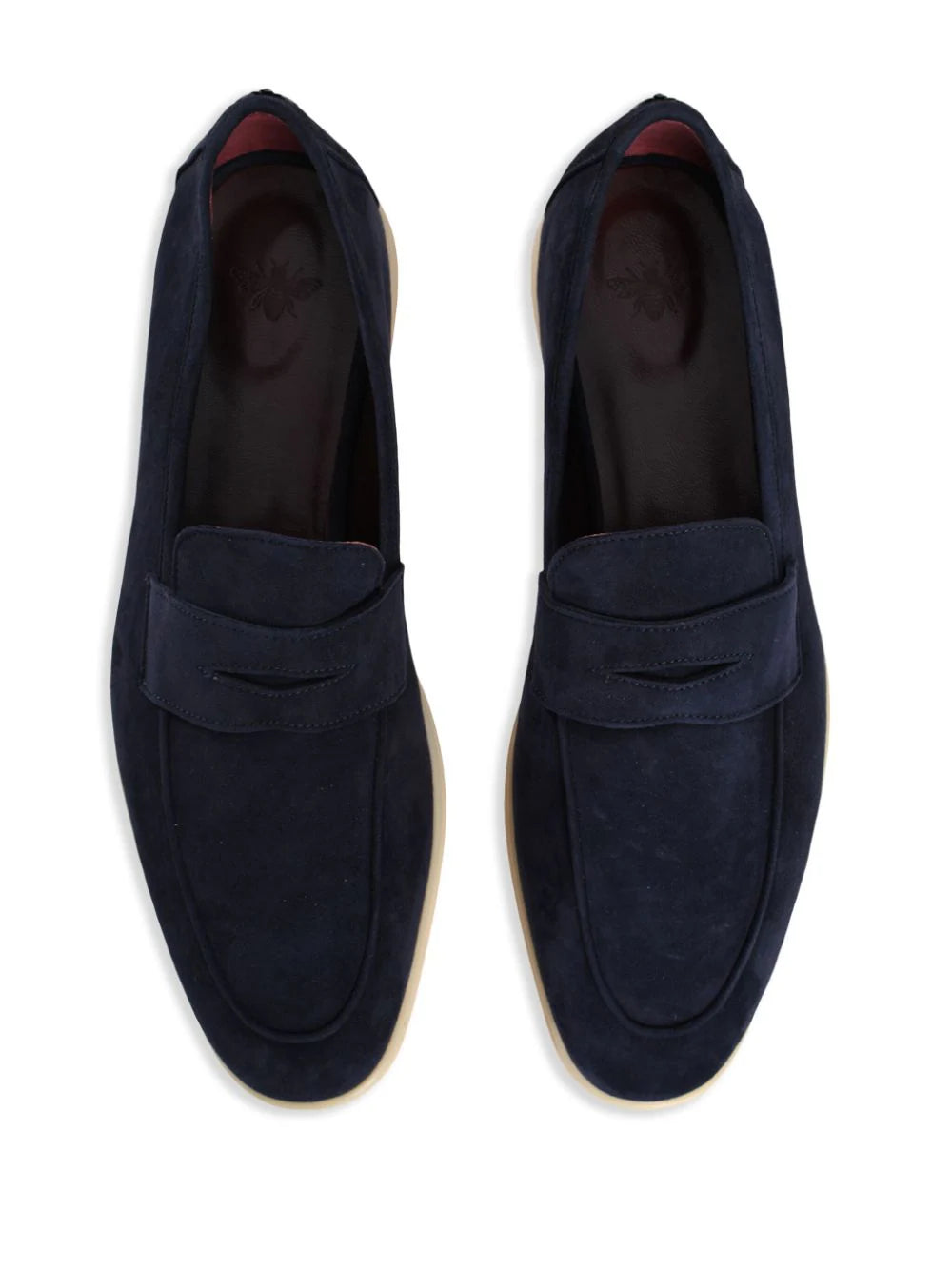 DARK BLUE SUEDE LOISIR GOMME