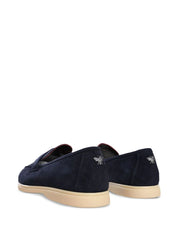 DARK BLUE SUEDE LOISIR GOMME