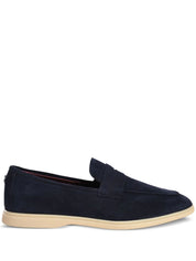 DARK BLUE SUEDE LOISIR GOMME