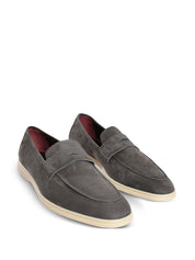 STEEL GREY SUEDE LOISIR GOMME