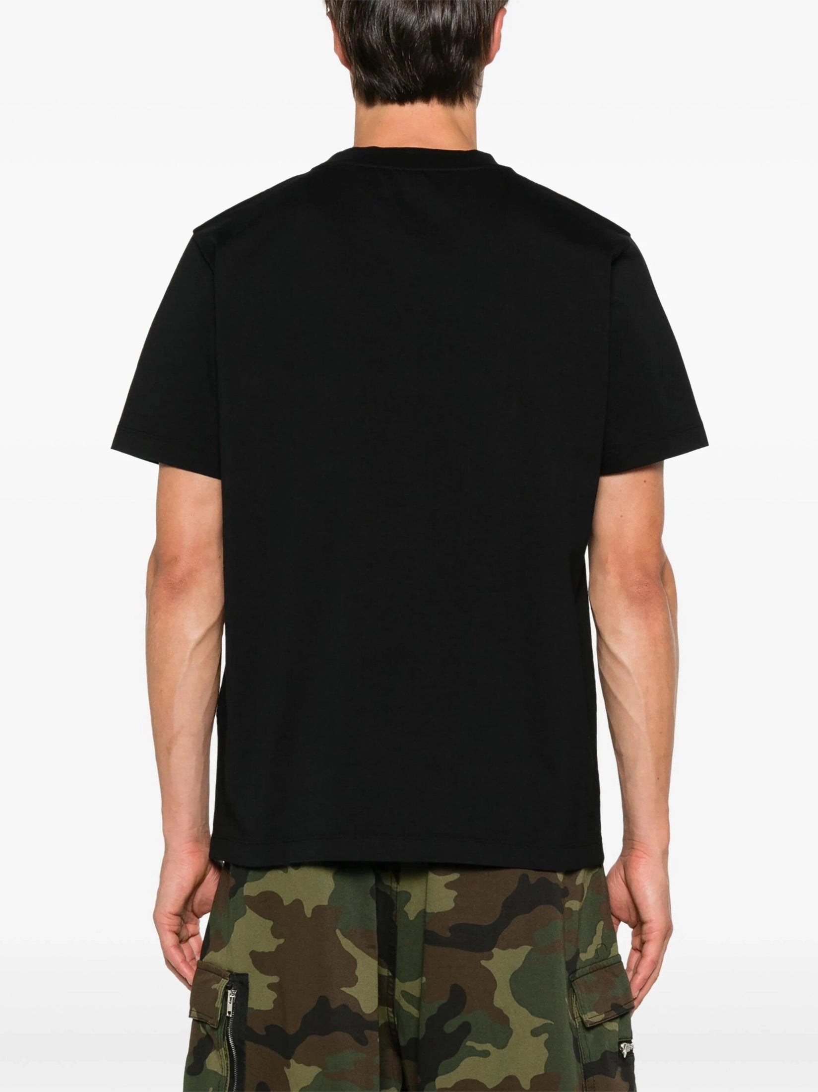 Off stamp slim s/s tee black - red