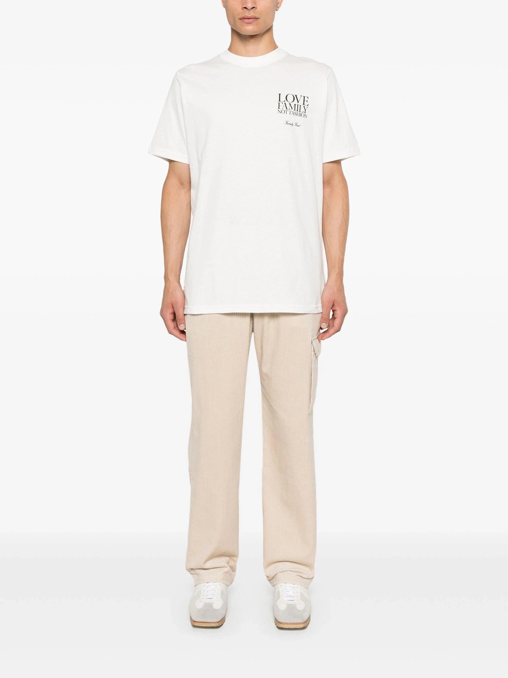 Family first corduroy track pants