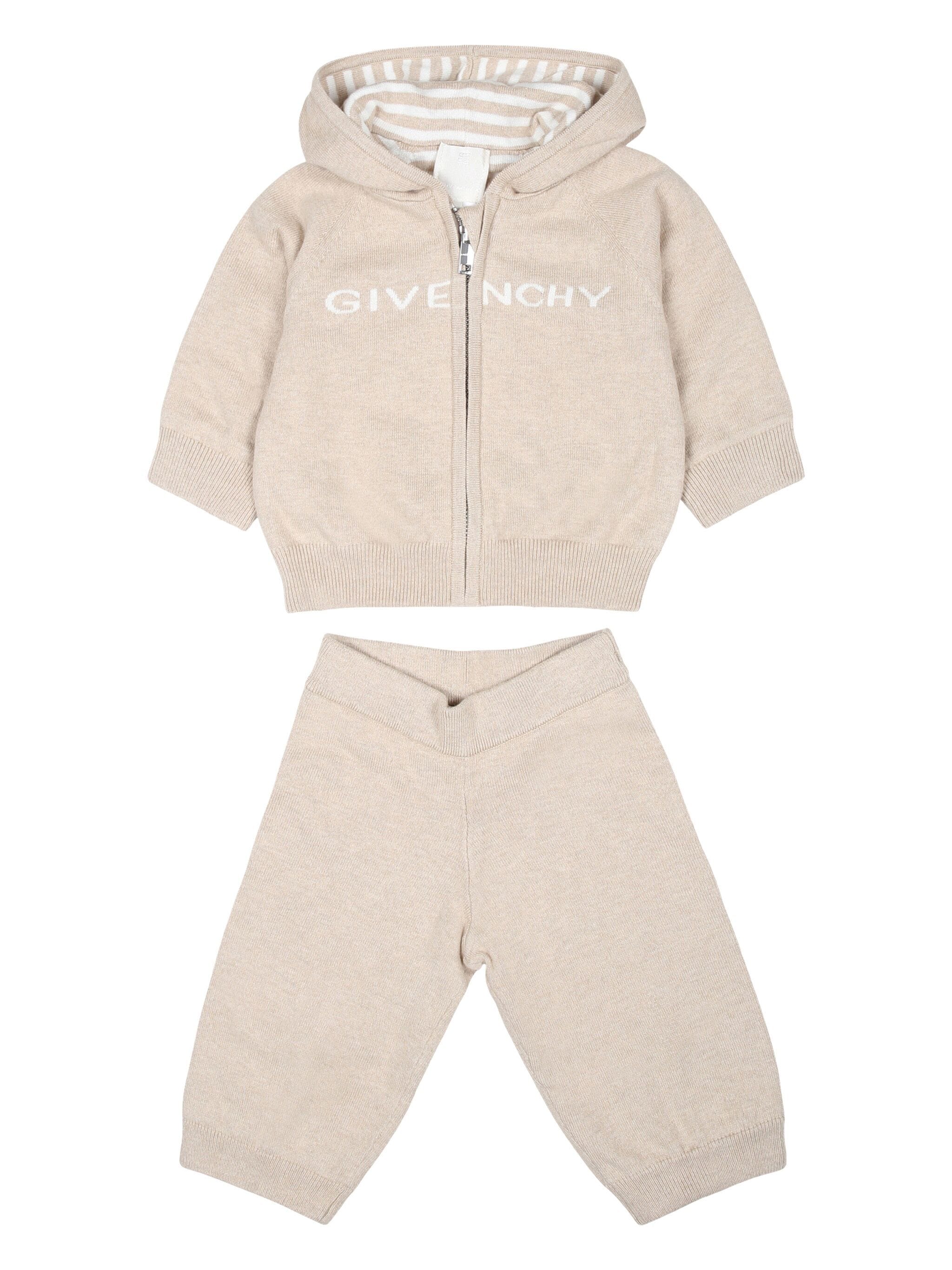 Givenchy Kids logo-jacquard tracksuit set