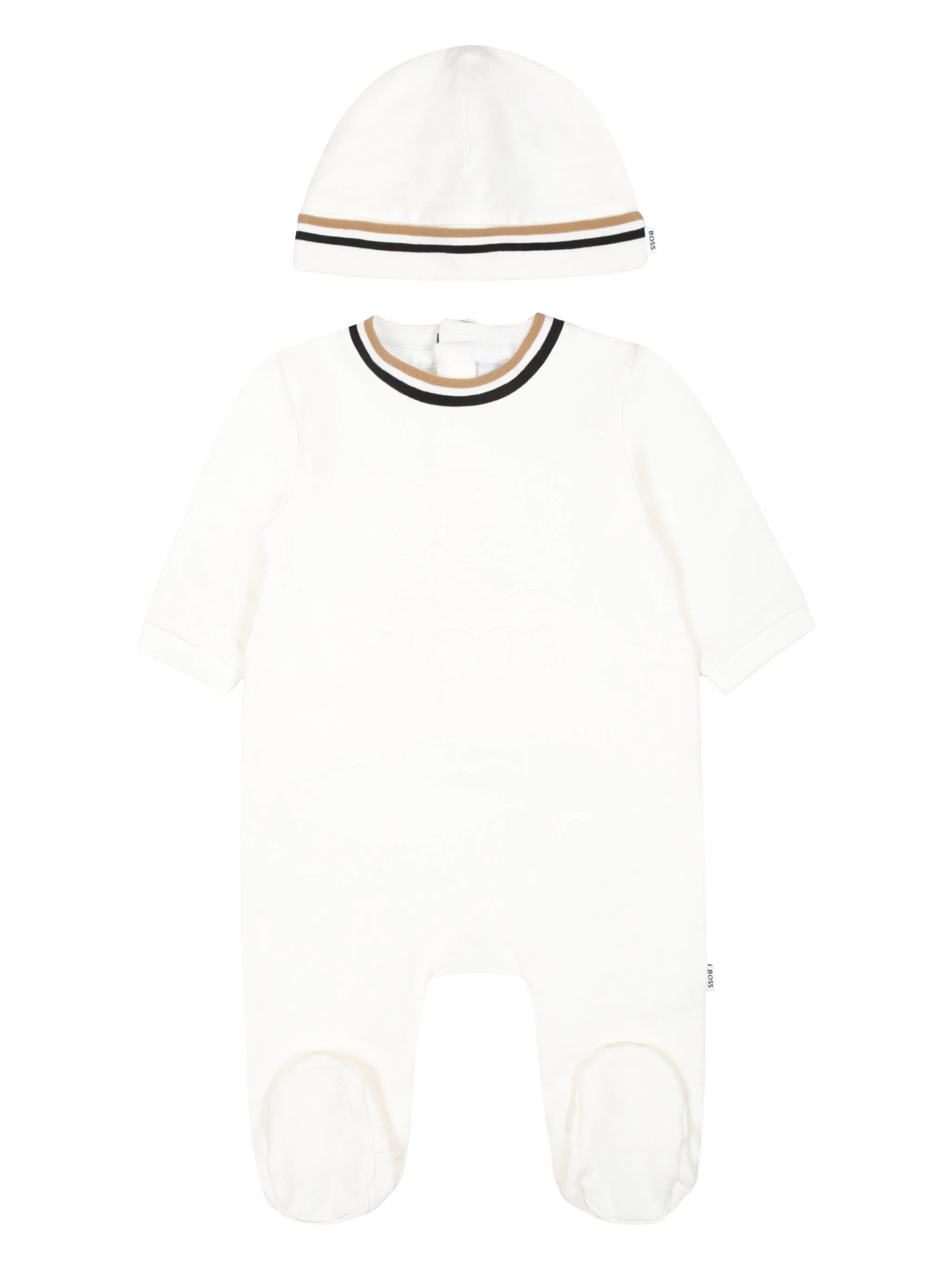 BOSS Kidswear stripe-detail babygrow set