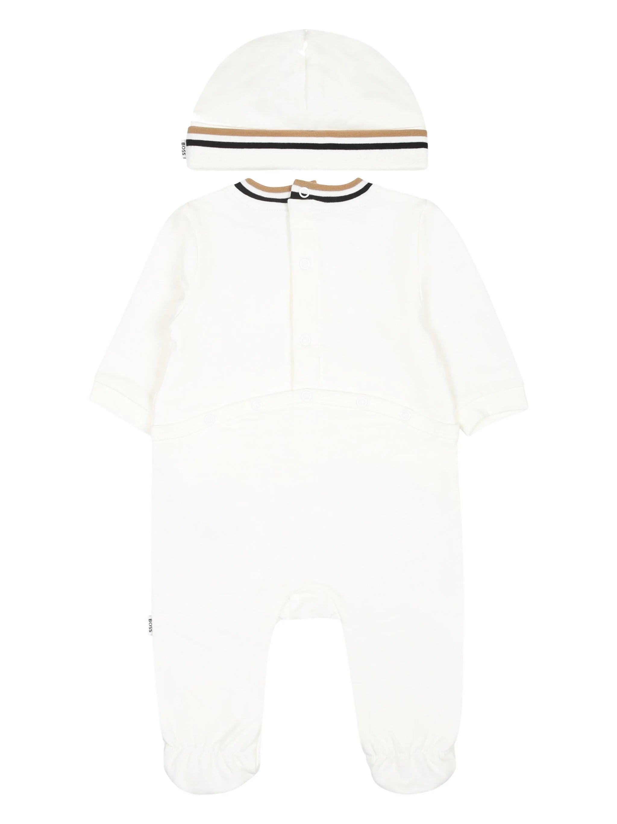 BOSS Kidswear stripe-detail babygrow set