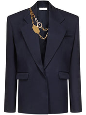 GEMSTONE NECKLACE OVERSIZED BLAZER