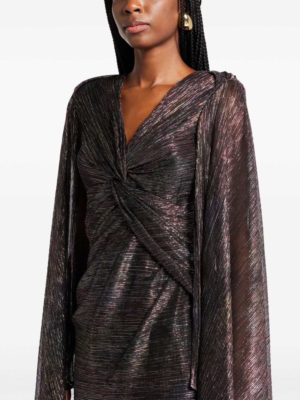 LONG DRESS MYSTERY METALLIC VOILE