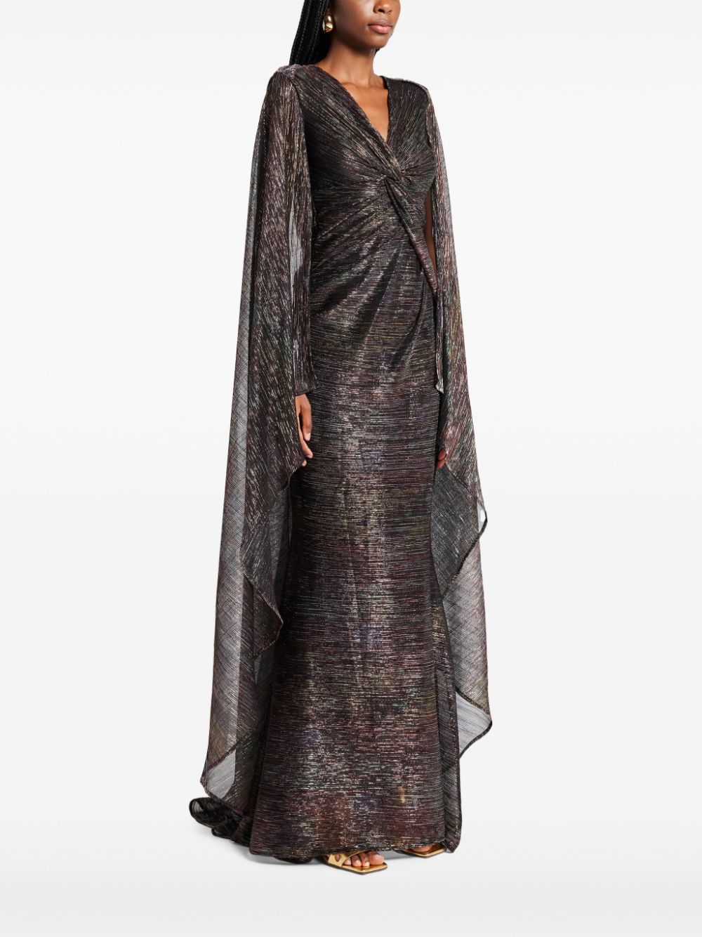 LONG DRESS MYSTERY METALLIC VOILE