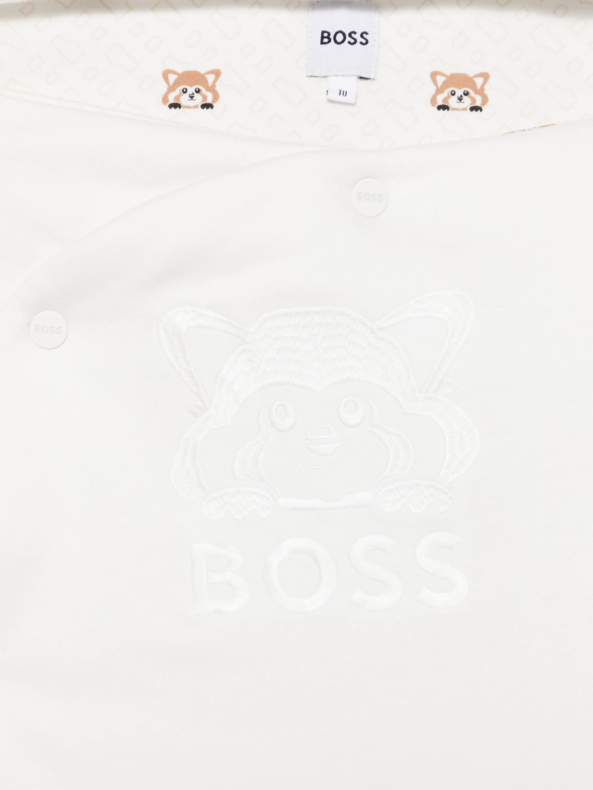 BOSS Kidswear Red-Panda-embroidery sleeping bag