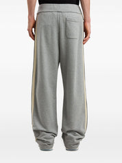 CURVED LOGO TRACK SWEATPANTS GREY MELANG