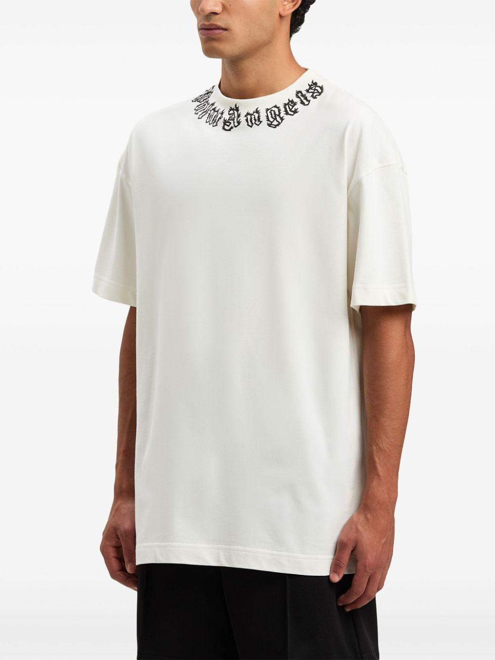 NECK LOGO TEE OFF WHITE BLACK