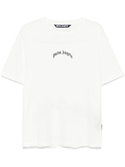 BACK CURVED LOGO SLIM TEE OFF WHITE BL