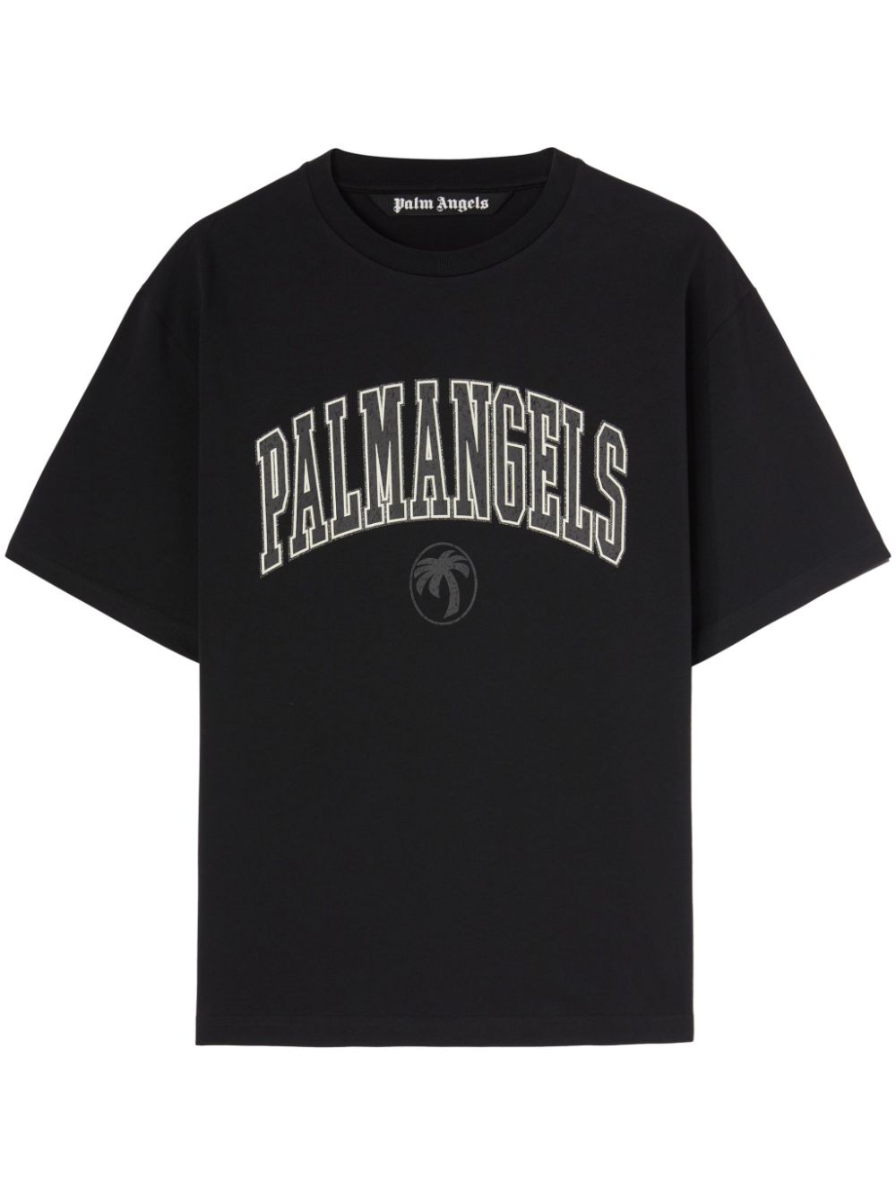 COLLEGE PALM SLIM TEE BLACK VINTAGE BL