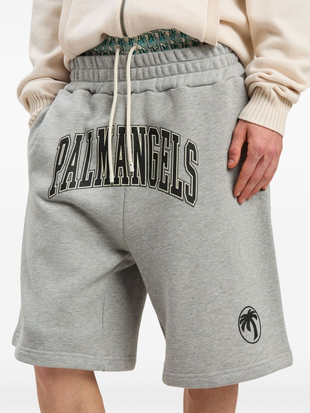 M COLLEGE PALM SWEATSHORTS GREY MELANGE