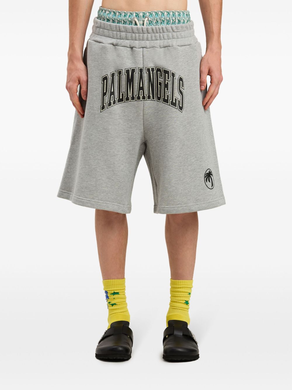 M COLLEGE PALM SWEATSHORTS GREY MELANGE