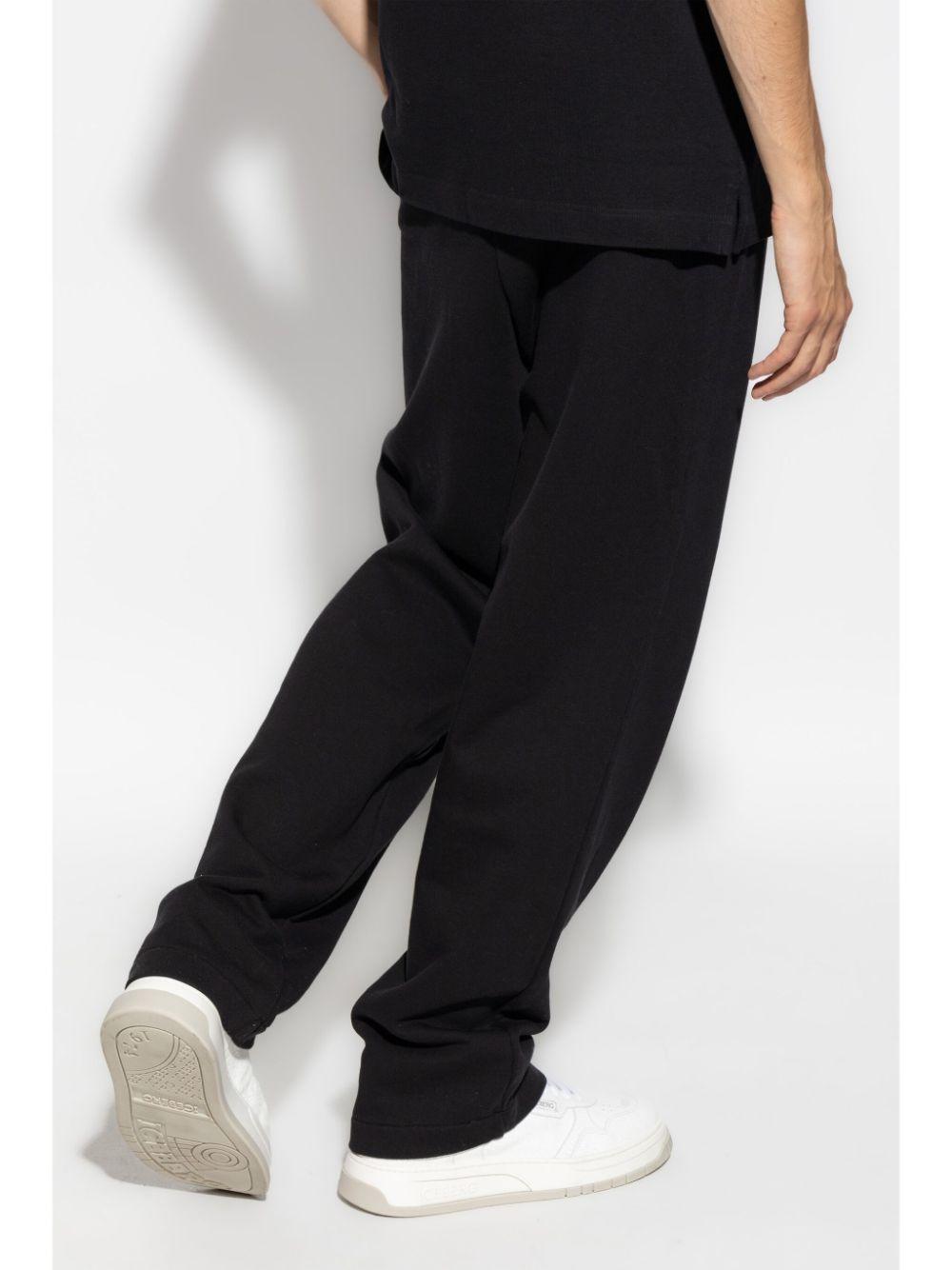 CLASSIC LOGO EMB SWEATPANTS BLACK OFF WH