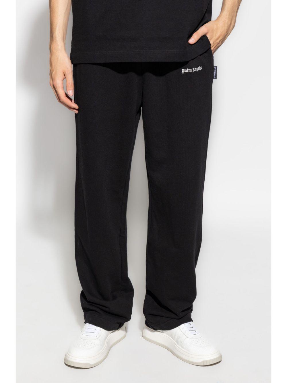 CLASSIC LOGO EMB SWEATPANTS BLACK OFF WH