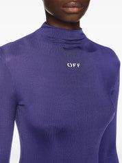 LIGHT RIB LONG DRESS DEEP BLUE WHITE