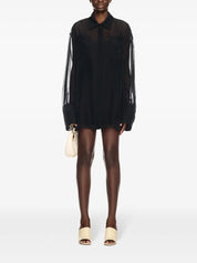 ORGANZA ROXY SHIRT DRESS BLACK