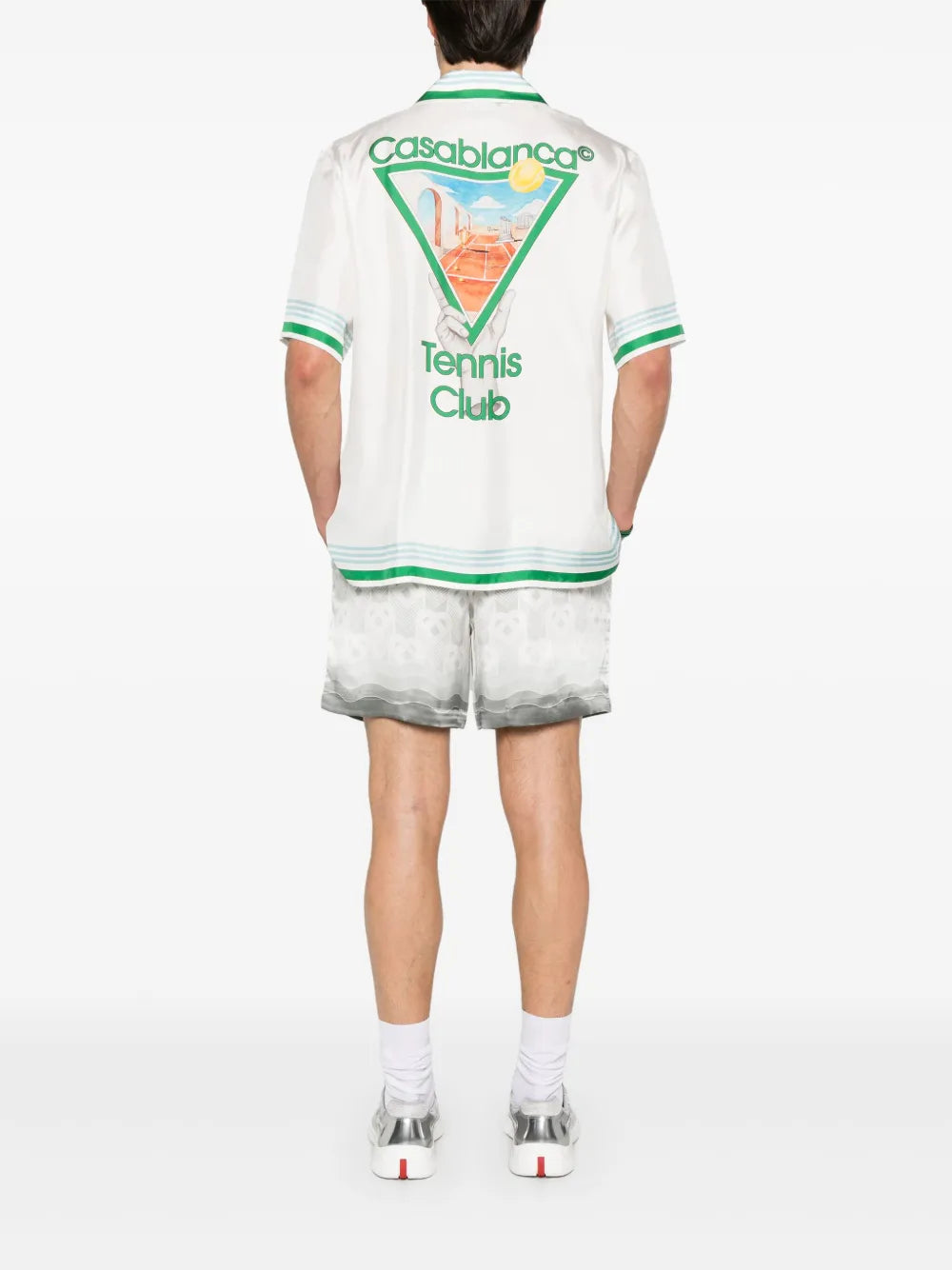 METAPHYSICAL TENNIS ICON SILK SHIRT