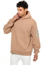 Beige Hoodie With Cenmar Patch