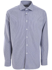 Corneliani mini-checked shirt