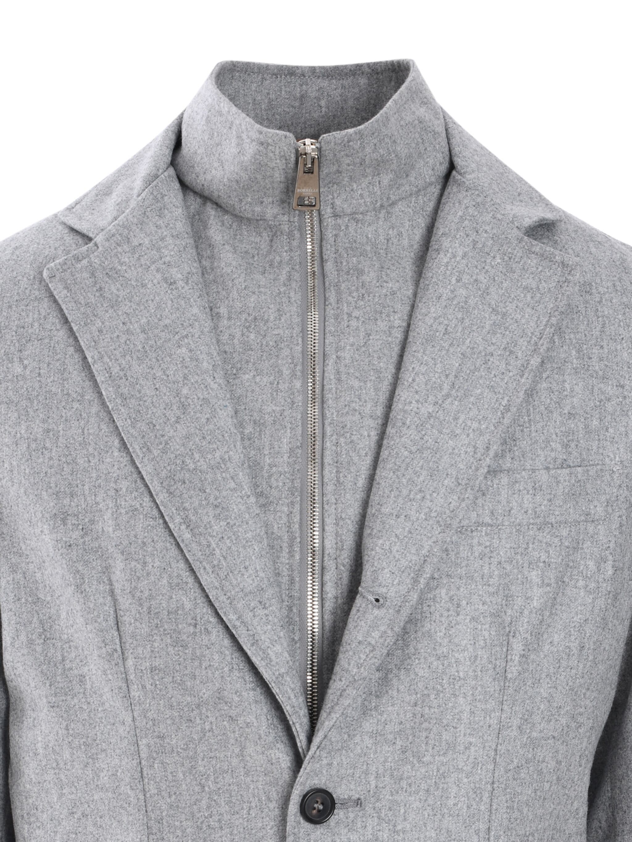 Borrelli zip-up blazer