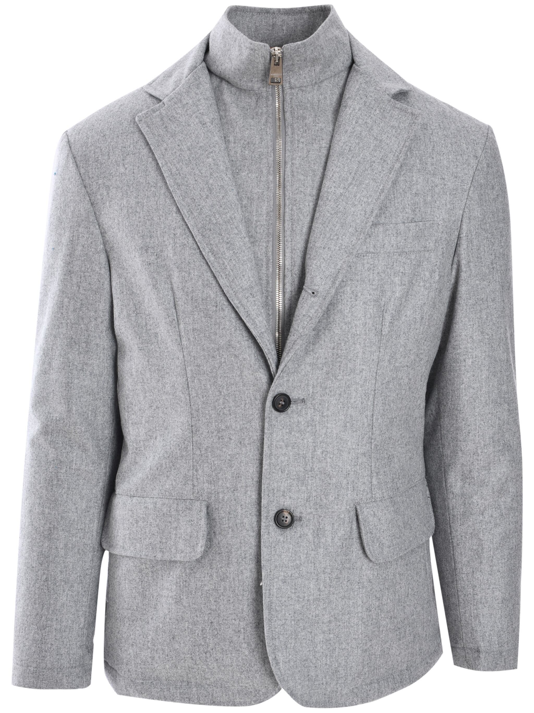 Borrelli zip-up blazer