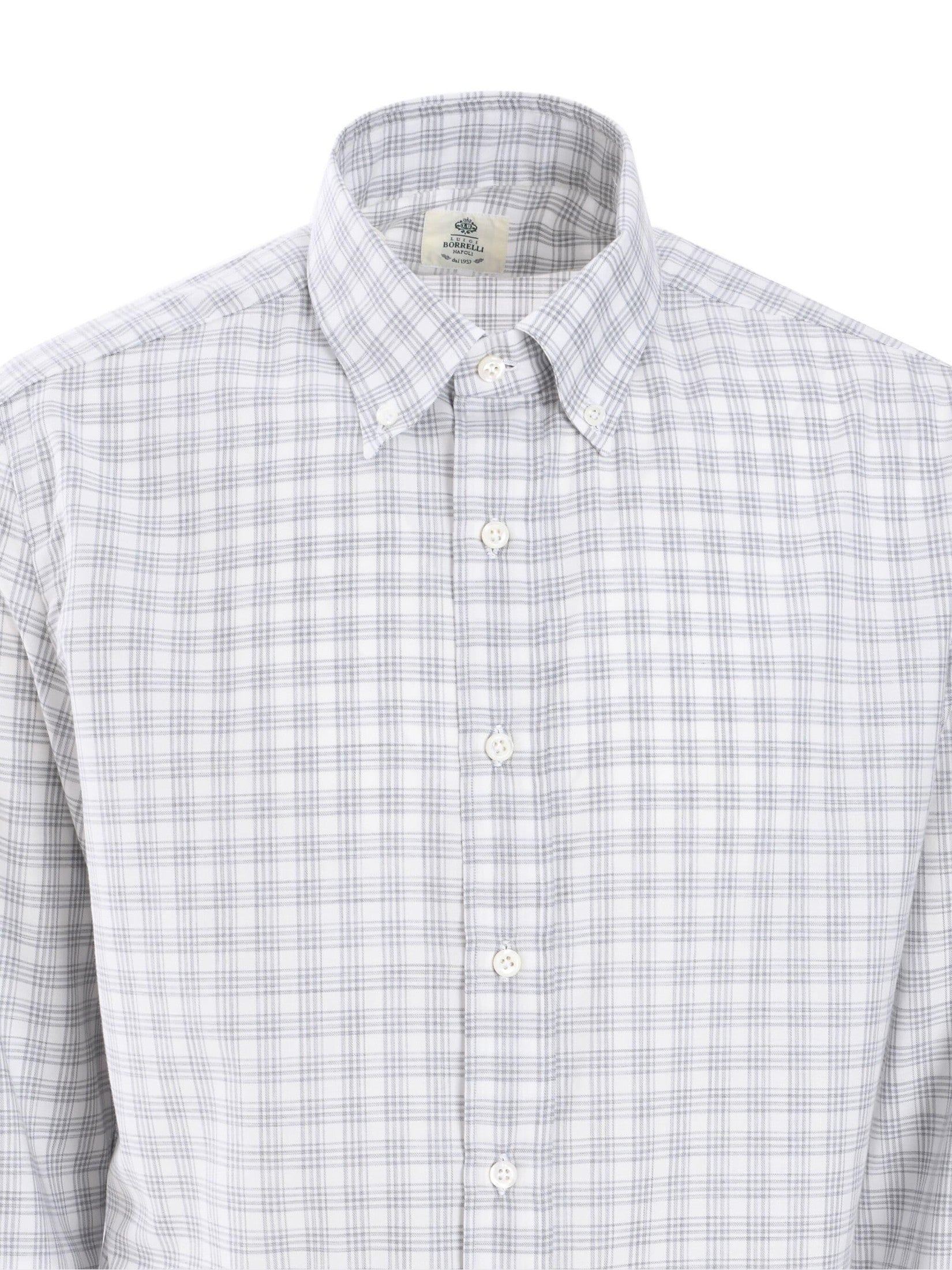 Borrelli checked shirt