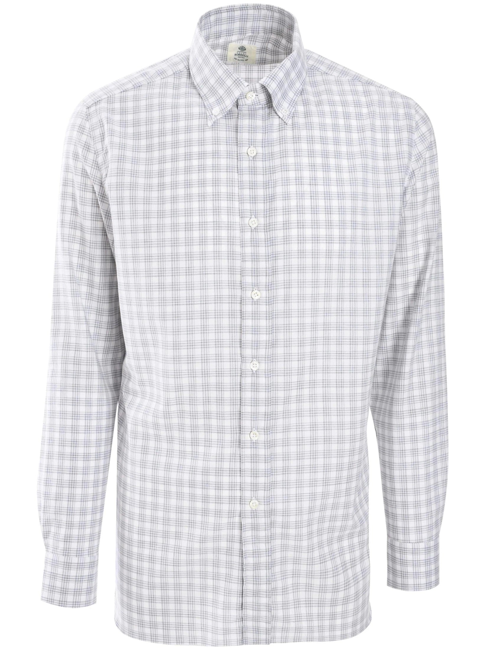 Borrelli checked shirt