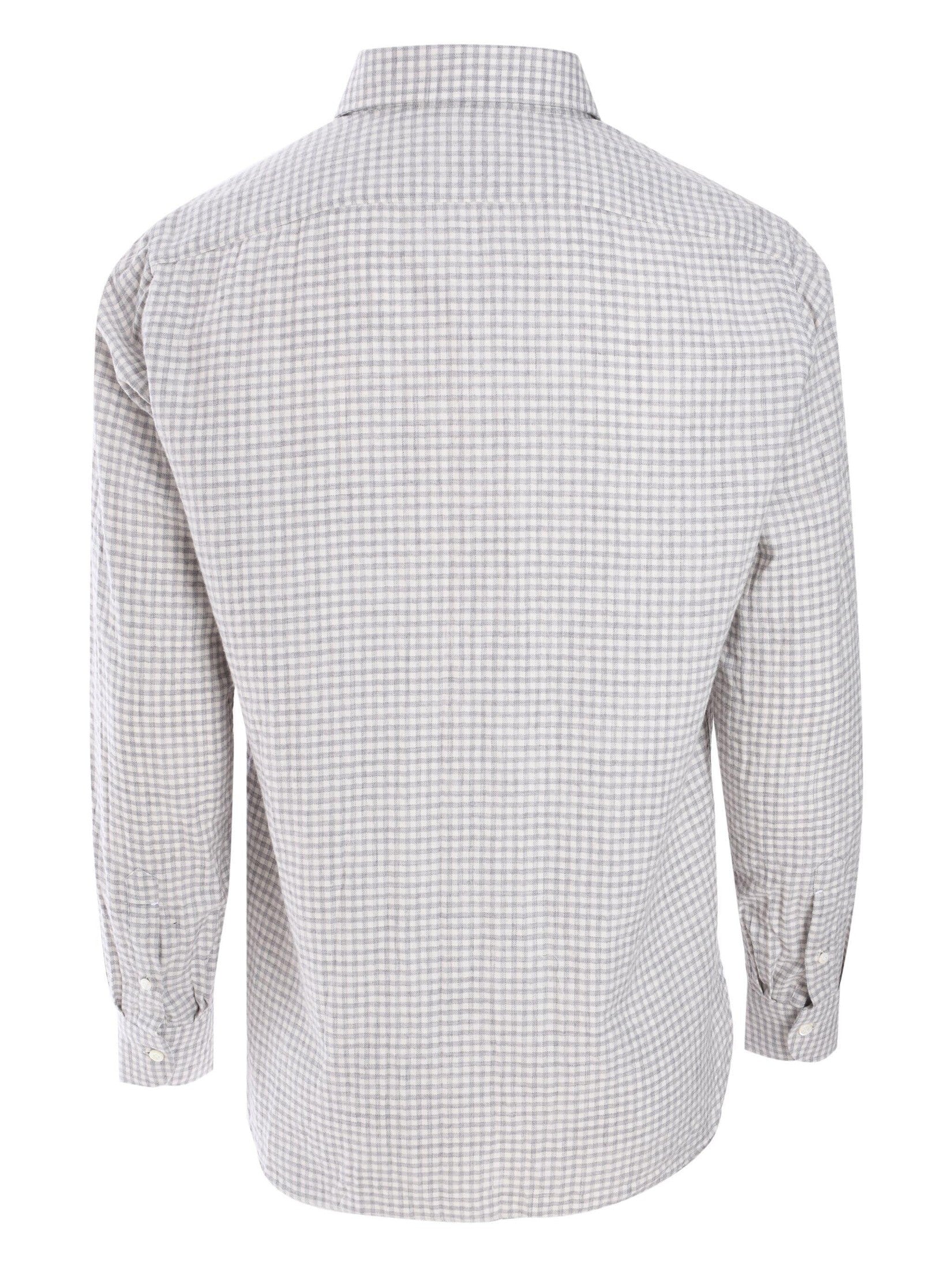 Borrelli checked poplin shirt