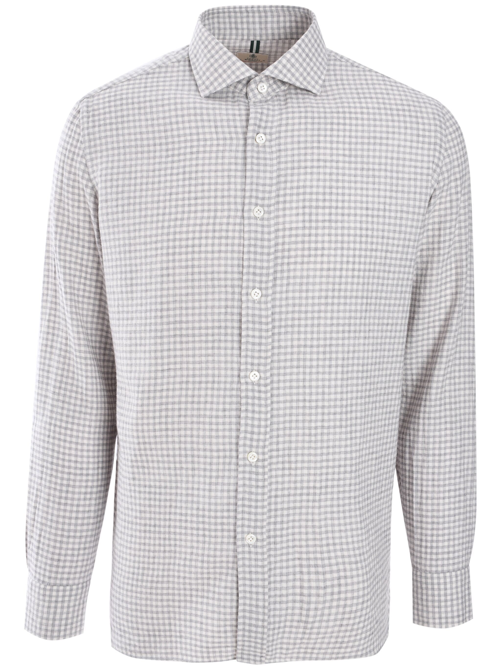 Borrelli checked poplin shirt