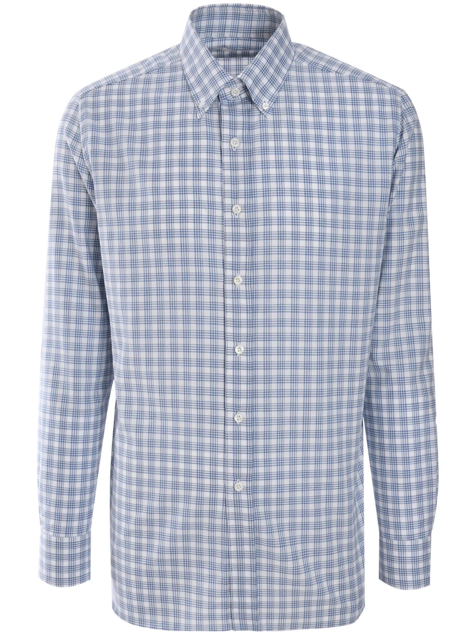 Borrelli checked shirt