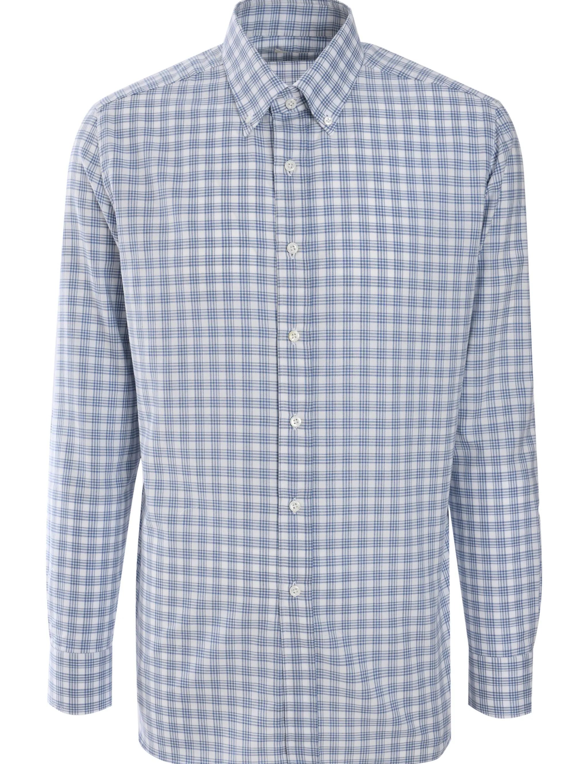 Borrelli checked shirt