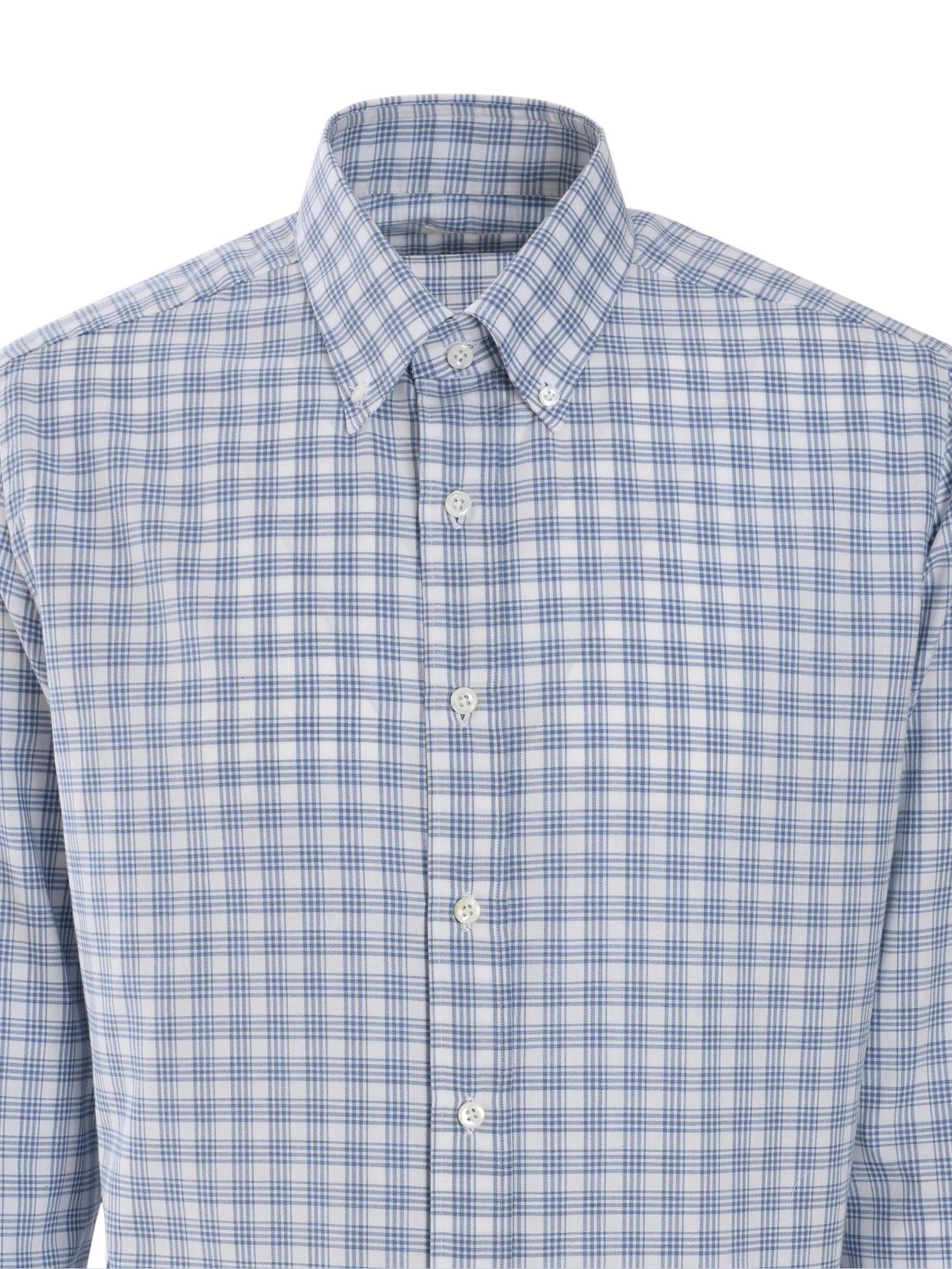 Borrelli checked shirt
