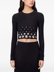 Eyelet crop top