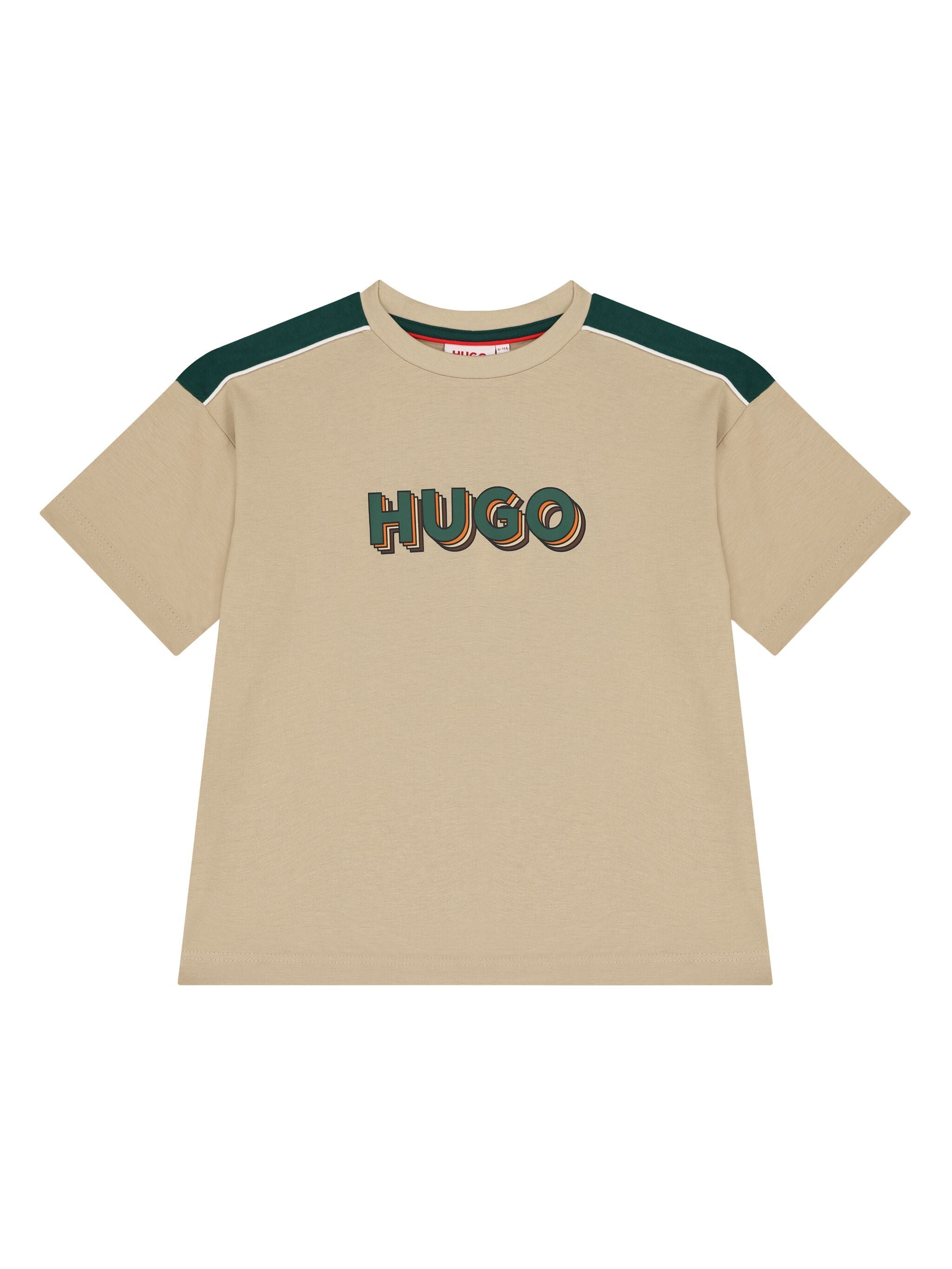 HUGO KIDS logo-print T-shirt