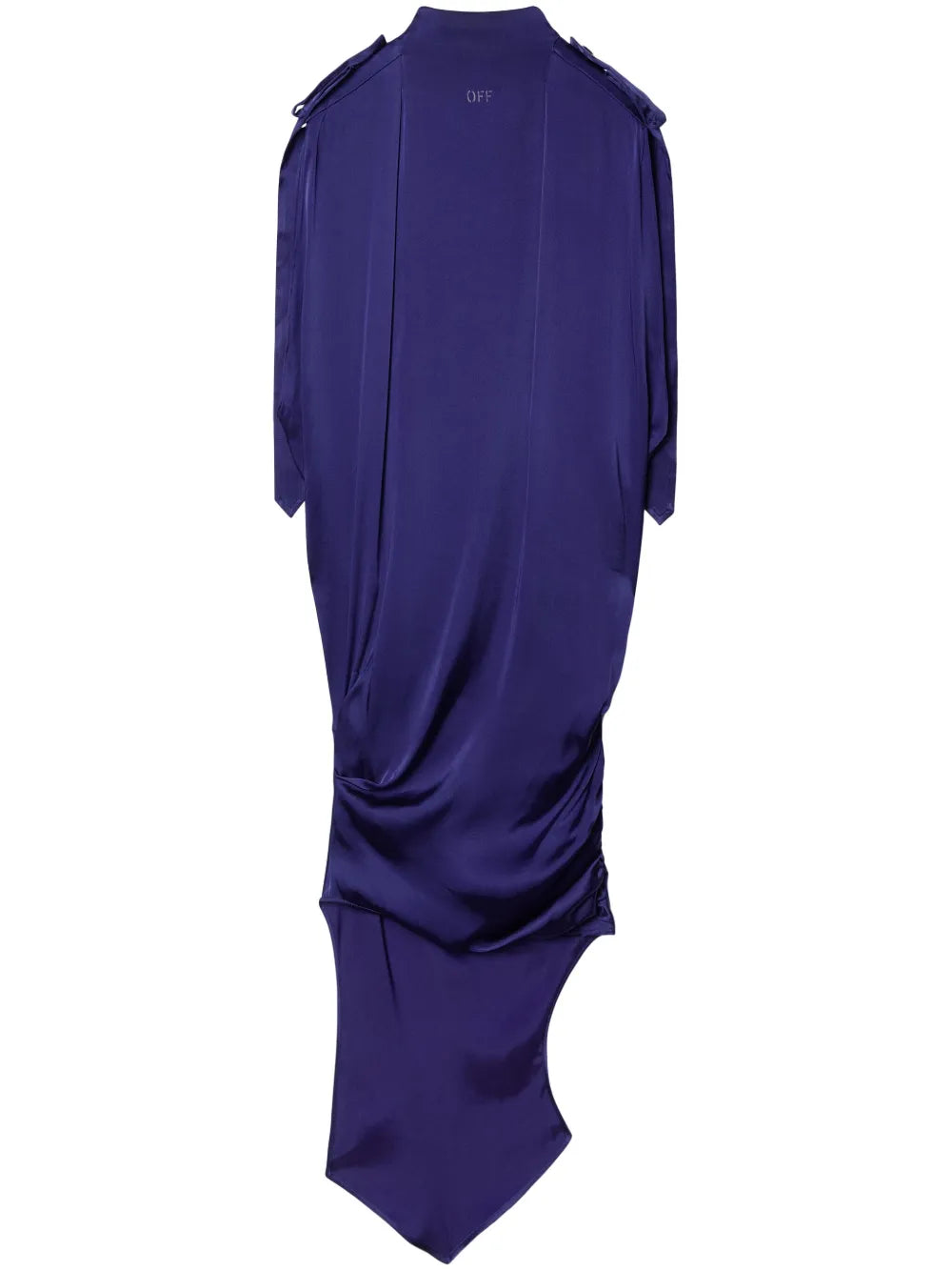 SATIN KEY DRESS DEEP BLUE