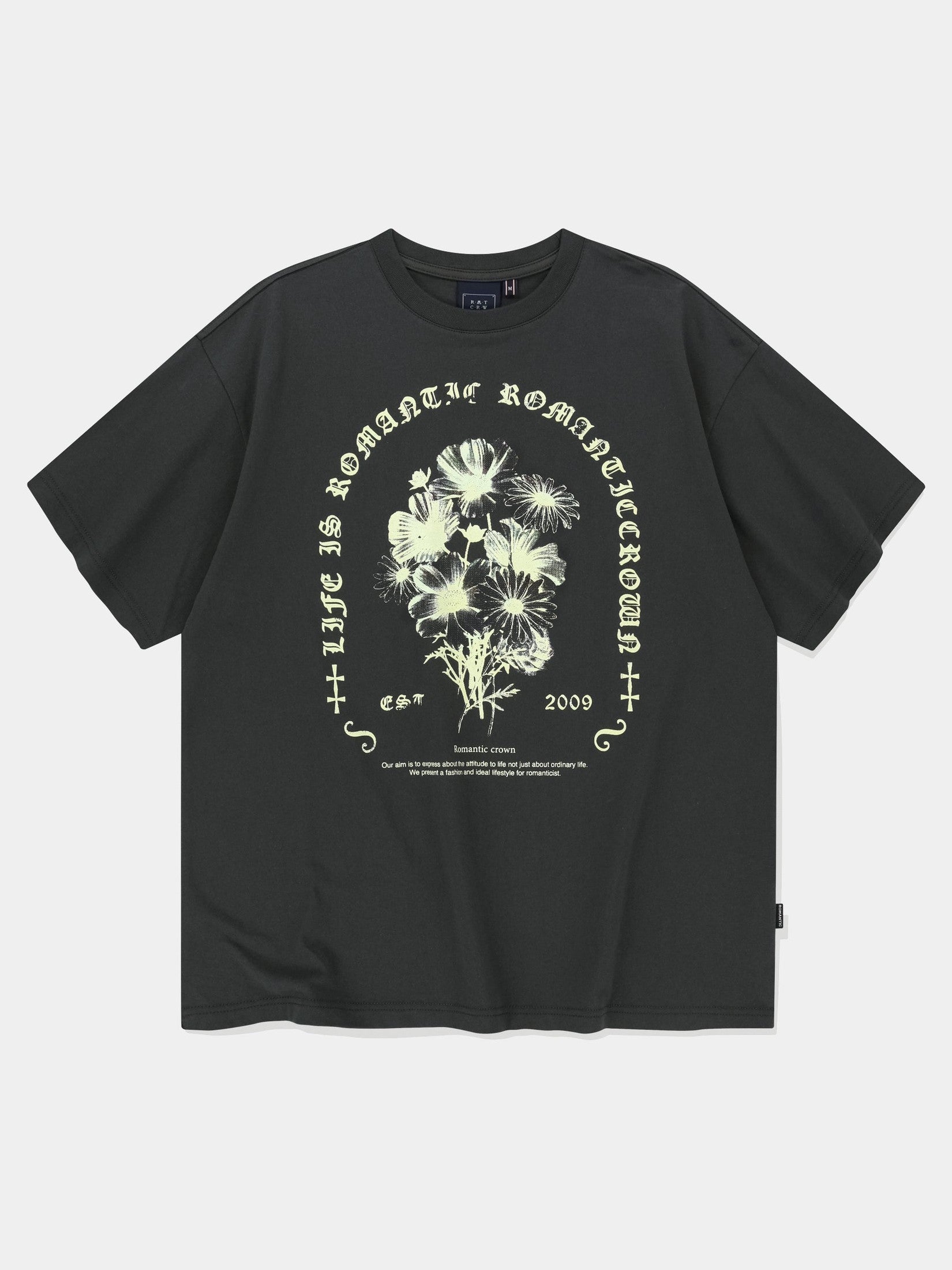 Coal flower t-shirt