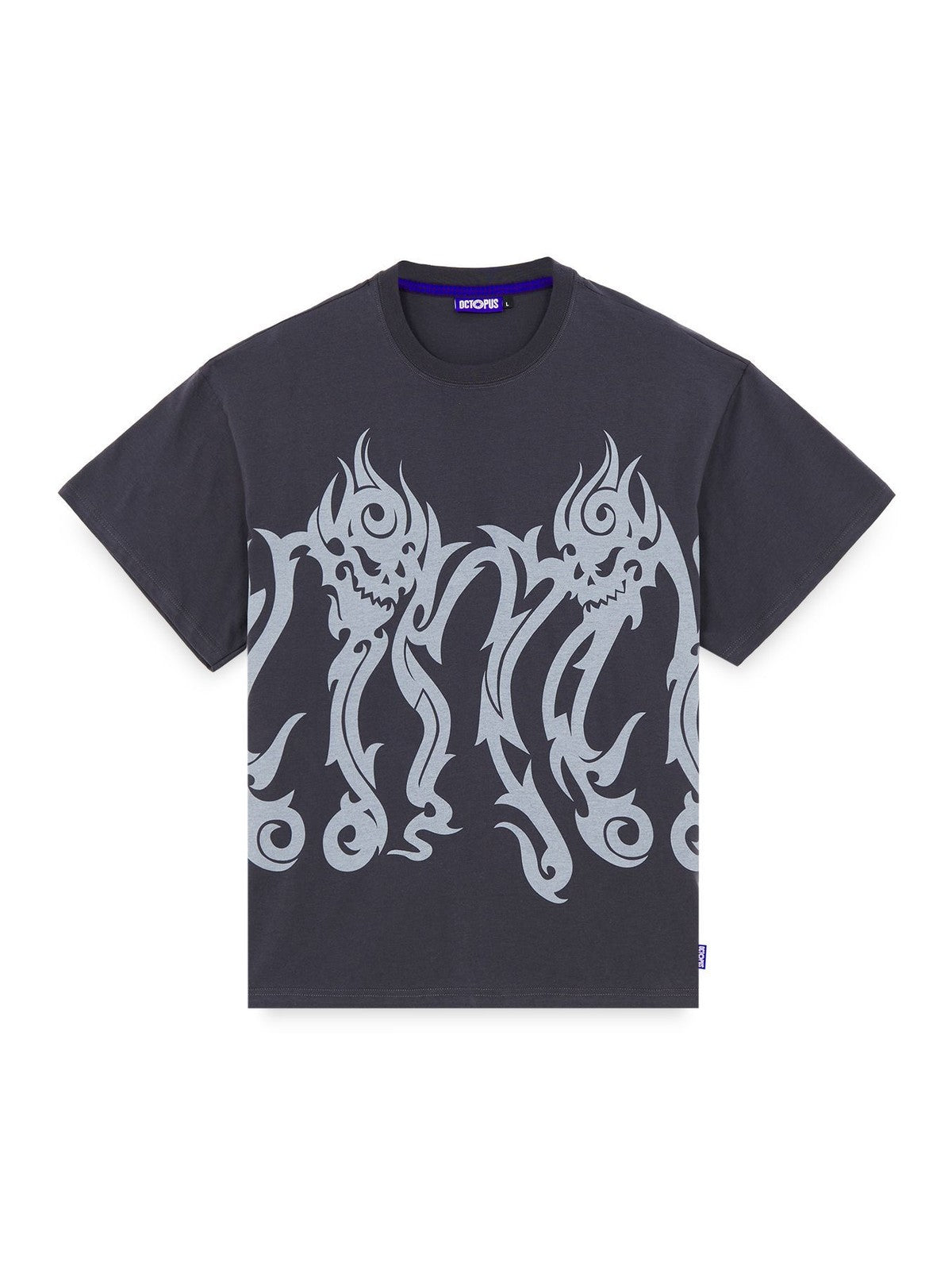 Octopus tribal skull tee