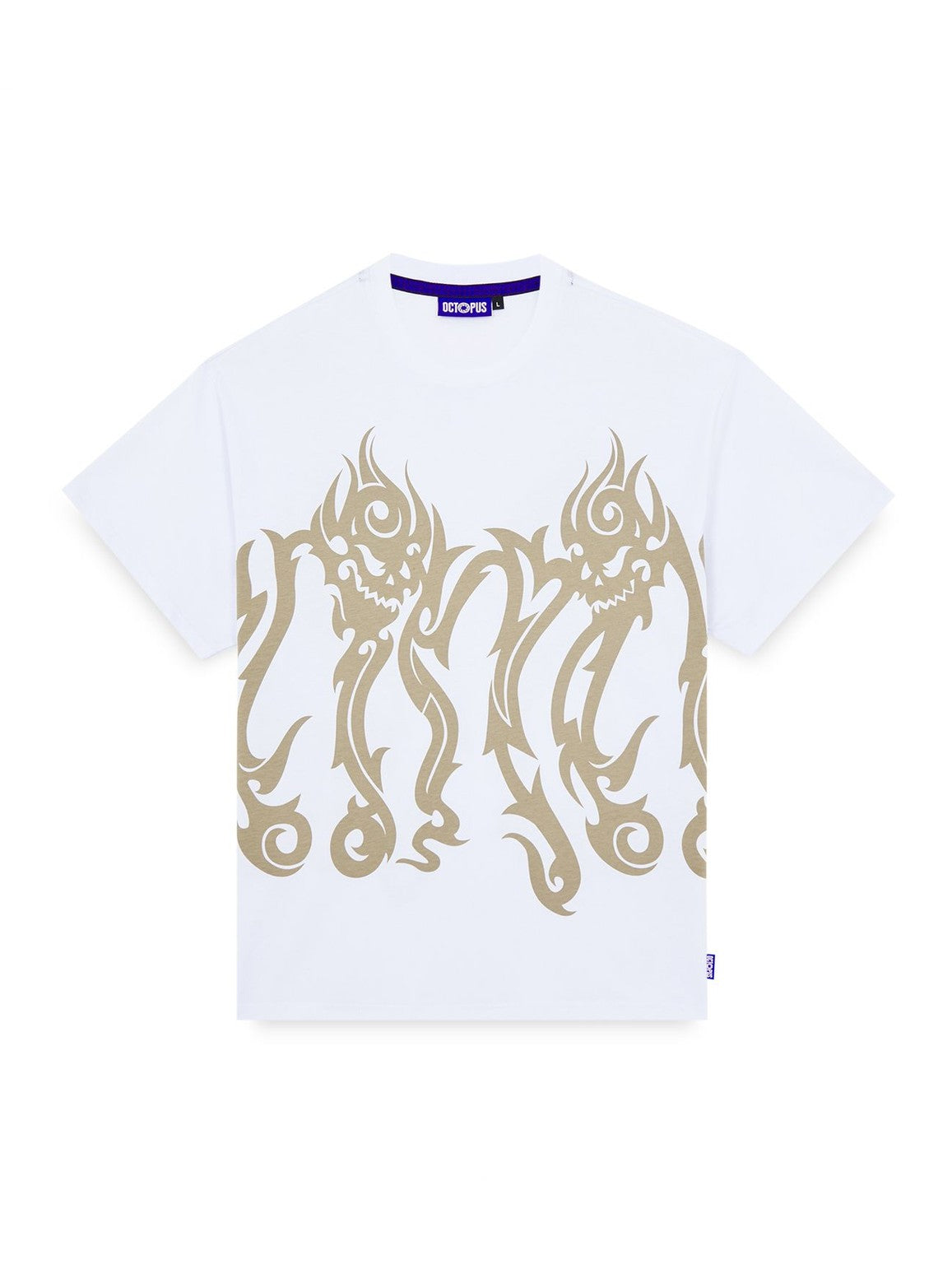 Octopus tribal skull tee
