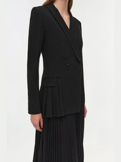 Alexandra Pleated Blazer Midi Dress