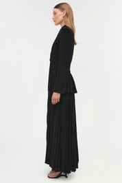 Alexandra Pleated Blazer Midi Dress