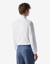 Cotton shirt with white stripes