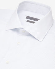 Cotton shirt with white stripes